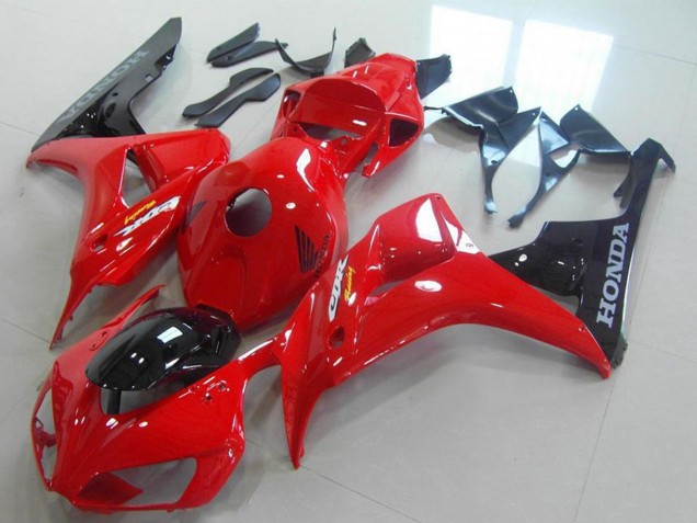 2006-2007 Red Glossy Black Honda CBR1000RR Bike Fairings