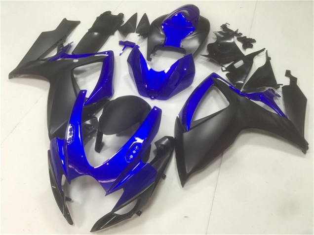 2006-2007 Blue Matte Black Suzuki GSXR 600/750 Motorcycle Fairings