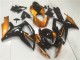 2006-2007 Orange Glossy Black Suzuki GSXR 600/750 Motorcycle Fairings