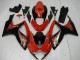 2006-2007 Red Glossy Black Suzuki GSXR 600/750 Motorcycle Fairings