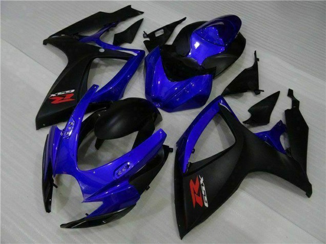 2006-2007 Blue Matte Black Red Suzuki GSXR 600/750 Motorcycle Fairings