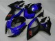 2006-2007 Blue Matte Black Red Suzuki GSXR 600/750 Motorcycle Fairings