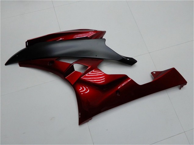 2006-2007 Red Matte Black Yamaha YZF R6 Motorcycle Fairing Kits