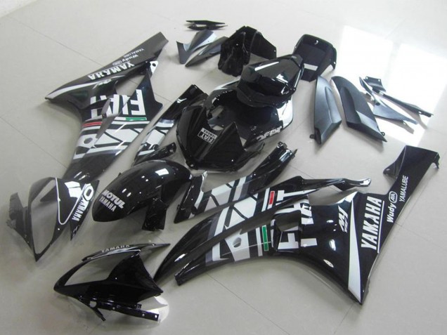 2006-2007 White Glossy Black Green Red Fiat Yamalube Motul Yamaha YZF R6 Motorcycle Fairings