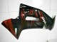 2006-2008 Glossy Black Red Flame Kawasaki EX650 Motorcycle Fairings
