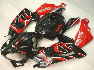 Custom 2006-2011 Black Red Aprilia RS125 Motorcycle Fairings