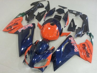 Custom 2006-2011 Orange Dark Blue Aprilia RS125 Motorcycle Fairings