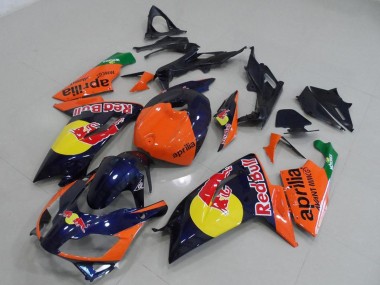 Custom 2006-2011 Orange Red Yellow Dark Blue Red Bull Aprilia RS125 Motorcycle Fairings