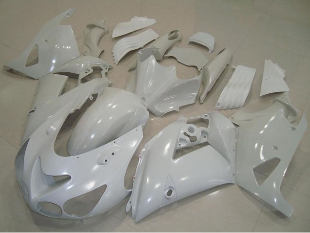 2006-2011 White Kawasaki ZX14R ZZR1400 Motorcycle Fairings