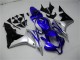 2007-2008 Silver Blue Glossy Black OEM Style Honda CBR600RR Motorcycle Fairings