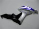 2007-2008 Silver Blue Glossy Black OEM Style Honda CBR600RR Motorcycle Fairings