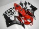 2007-2008 Red Matte Black with Decals Honda CBR600RR Motorcycle Fairings