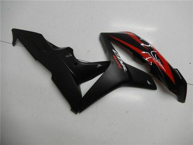 2007-2008 Red Matte Black with Decals Honda CBR600RR Motorcycle Fairings