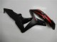 2007-2008 Red Matte Black with Decals Honda CBR600RR Motorcycle Fairings