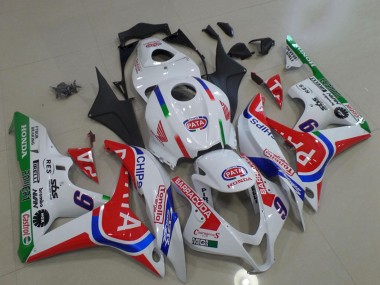 Custom 2007-2008 White Red Blue Green Pata 6 Honda CBR600RR Motorcycle Fairings