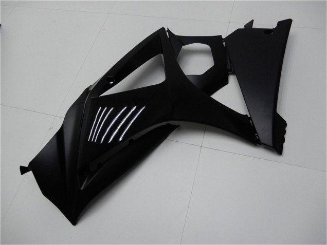 2007-2008 Glossy Black Matte Black No Decal Suzuki GSXR 1000 Motorcycle Fairings