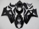 2007-2008 Glossy Black Matte Black No Decal Suzuki GSXR 1000 Motorcycle Fairings
