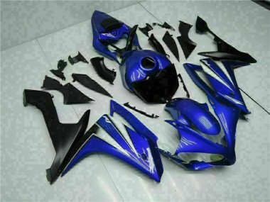 Custom 2007-2008 Blue White Black Yamaha YZF R1 Motorcycle Fairing