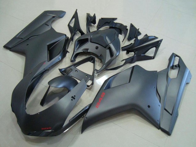 2007-2014 Matte Black Ducati 848 Motorcycle Fairing