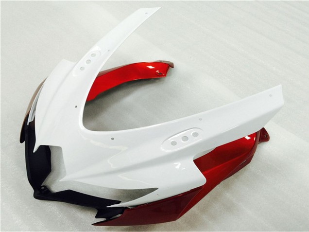 2008-2010 White Red Glossy Black Suzuki GSXR 600/750 Motorcycle Fairings
