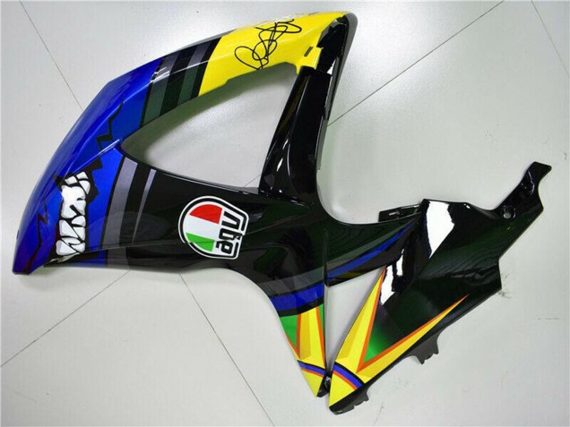 2008-2010 Blue Yellow Shark Suzuki GSXR 600/750 Motorcycle Fairings