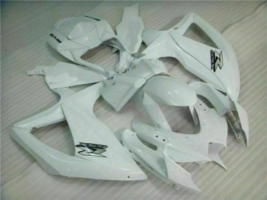 Custom 2008-2010 White Suzuki GSXR 600/750 Motorcycle Fairings