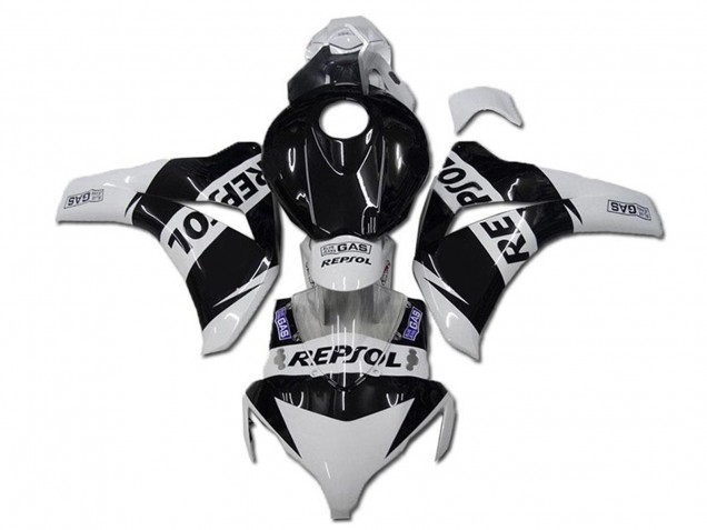 2008-2011 White Glossy Black Repsol Honda CBR1000RR Motorcycle Fairings