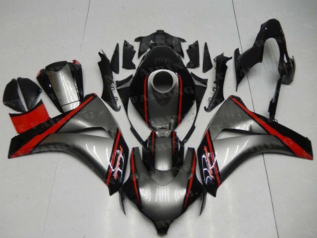2008-2011 Grey Red Glossy Black Honda CBR1000RR Motorcycle Fairing