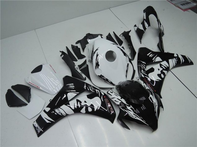 2008-2011 White Glossy Black Honda CBR1000RR Abs Fairings