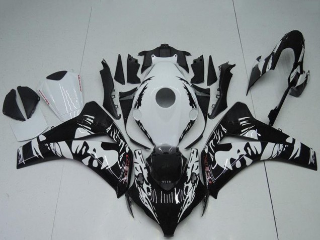 2008-2011 White Glossy Black Honda CBR1000RR Abs Fairings