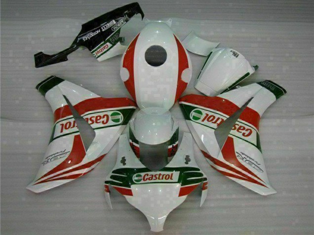 2008-2011 White Red Green Castrol Honda CBR1000RR Motorcycle Fairings