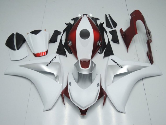 2008-2011 White Silver Candy Red Honda CBR1000RR Motorcycle Fairings