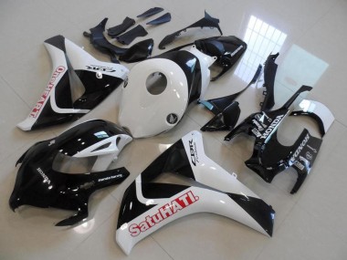 Custom 2008-2011 White Glossy Black Red Satuhati Honda CBR1000RR Motorcycle Fairings