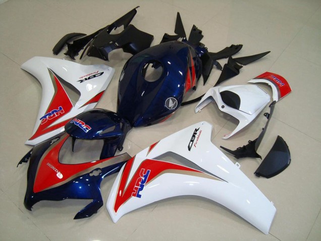 2008-2011 White Red Blue HRC Honda CBR1000RR Motorcycle Fairings