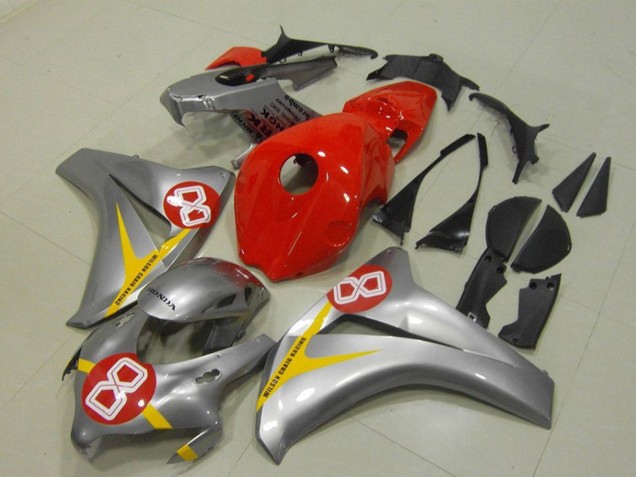 2008-2011 Silver Red Yellow 8 Honda CBR1000RR Motorcycle Fairings