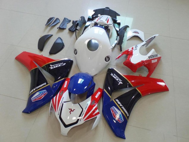 2008-2011 White Red Blue Glossy Black TT Legends Honda CBR1000RR Motorcycle Fairings