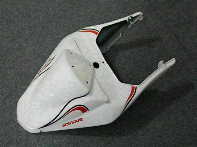 2008-2012 White Red Kawasaki EX250 Motorcycle Fairings