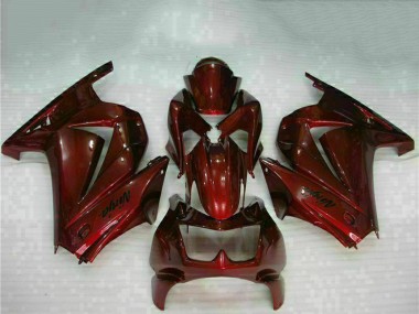 Custom 2008-2012 Maroon Red Kawasaki EX250 Motorcycle Fairings