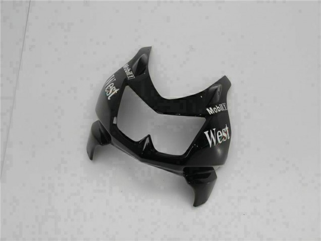 2008-2012 Glossy Black White West Kawasaki EX250 Motorcycle Fairings