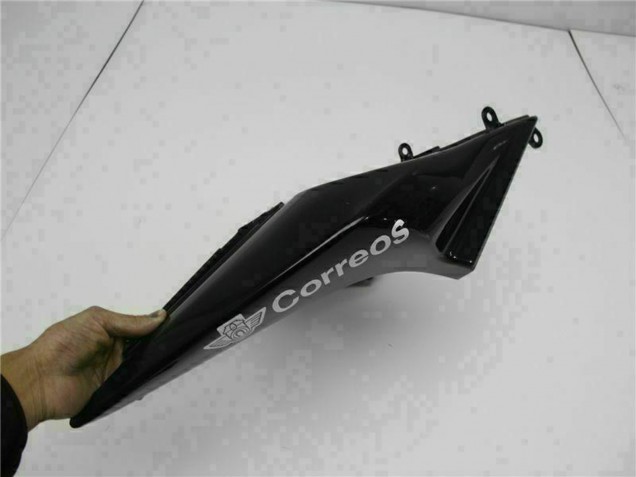 2008-2012 Glossy Black White West Kawasaki EX250 Motorcycle Fairings