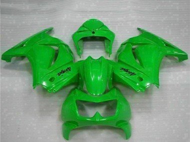 Custom 2008-2012 Green Kawasaki EX250 Motorcycle Fairings