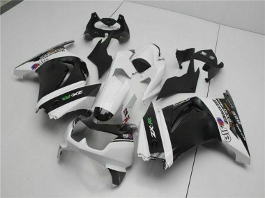 Custom 2008-2012 White Black Green Kawasaki EX250 Motorcycle Fairings