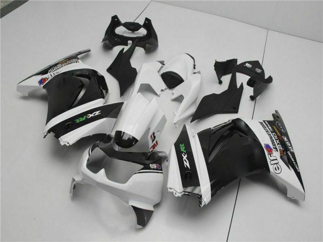 2008-2012 White Black Green Kawasaki EX250 Motorcycle Fairings