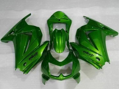 Custom 2008-2012 Green Ninja Kawasaki EX250 Motorcycle Fairings