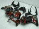 2008-2012 Glossy Black Maroon Red Kawasaki EX250 Motorcycle Fairings