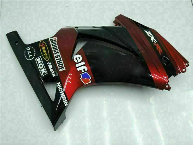 2008-2012 Glossy Black Maroon Red Kawasaki EX250 Motorcycle Fairings