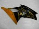 2008-2016 Glossy Black Gold Flame Yamaha YZF R6 Motorcycle Fairings