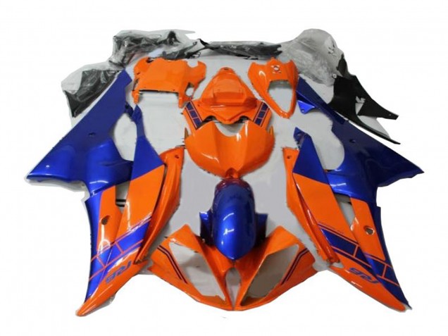 2008-2016 Orange Blue Yamaha YZF R6 Motorcycle Fairings