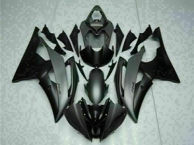 Custom 2008-2016 Grey Matte Black Yamaha YZF R6 Motorcycle Fairings