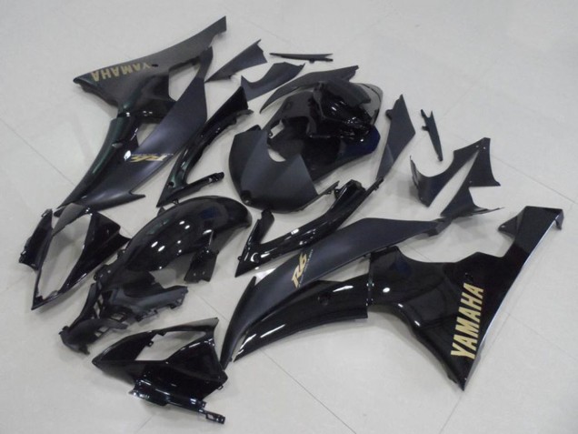 2008-2016 Glossy Black Matte Black Gold Decals Yamaha YZF R6 Motorcycle Fairings
